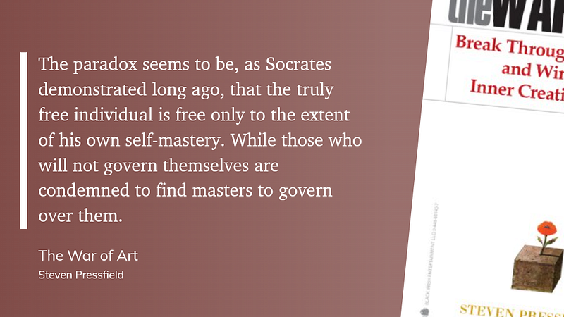 The truly free individual