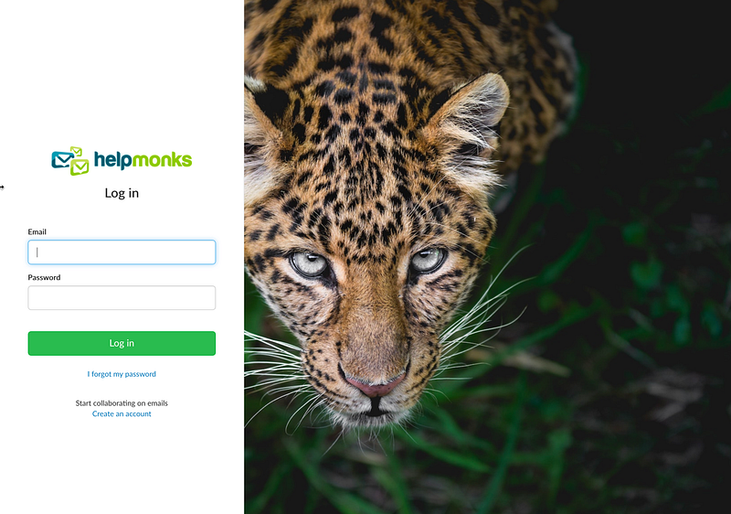 A new login screen and new icons for Helpmonks