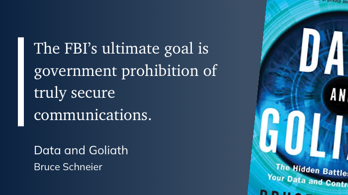 Bruce schneiet David & Goliath Book Quote 