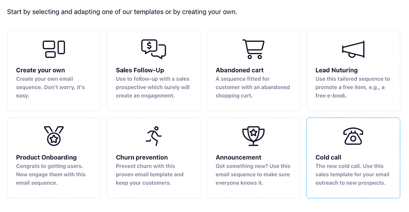 Helpmonks - create email sequences