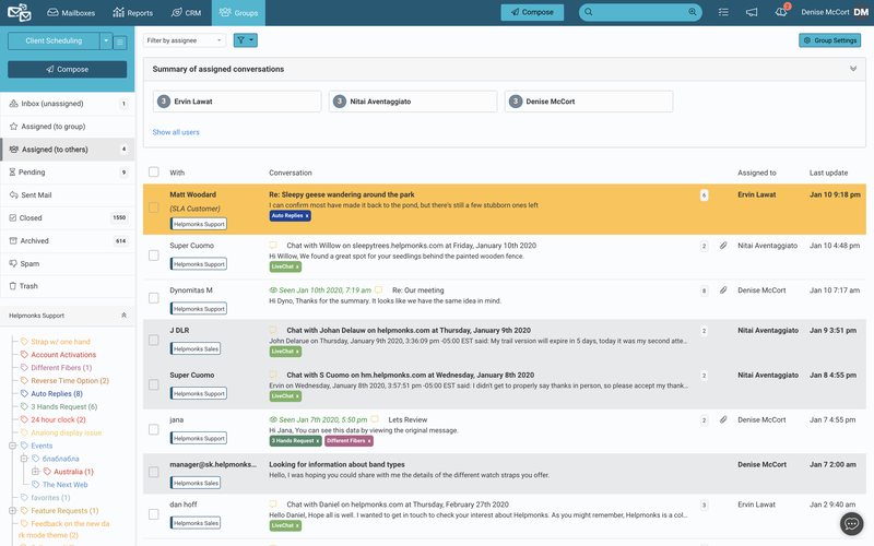 Helpmonks Workgroups