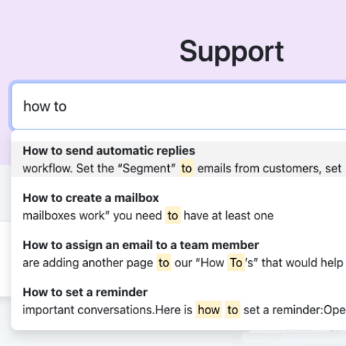 Helpmonks full-text search for your help docs